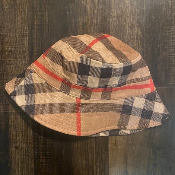 New Women’s Faux Suede Plaid Bucket Hat – Adjustable Fit - Picture 7 of 10